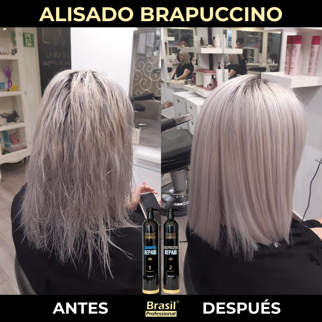 Kit Alisado Brasil Professional Brapuccino 2x1L